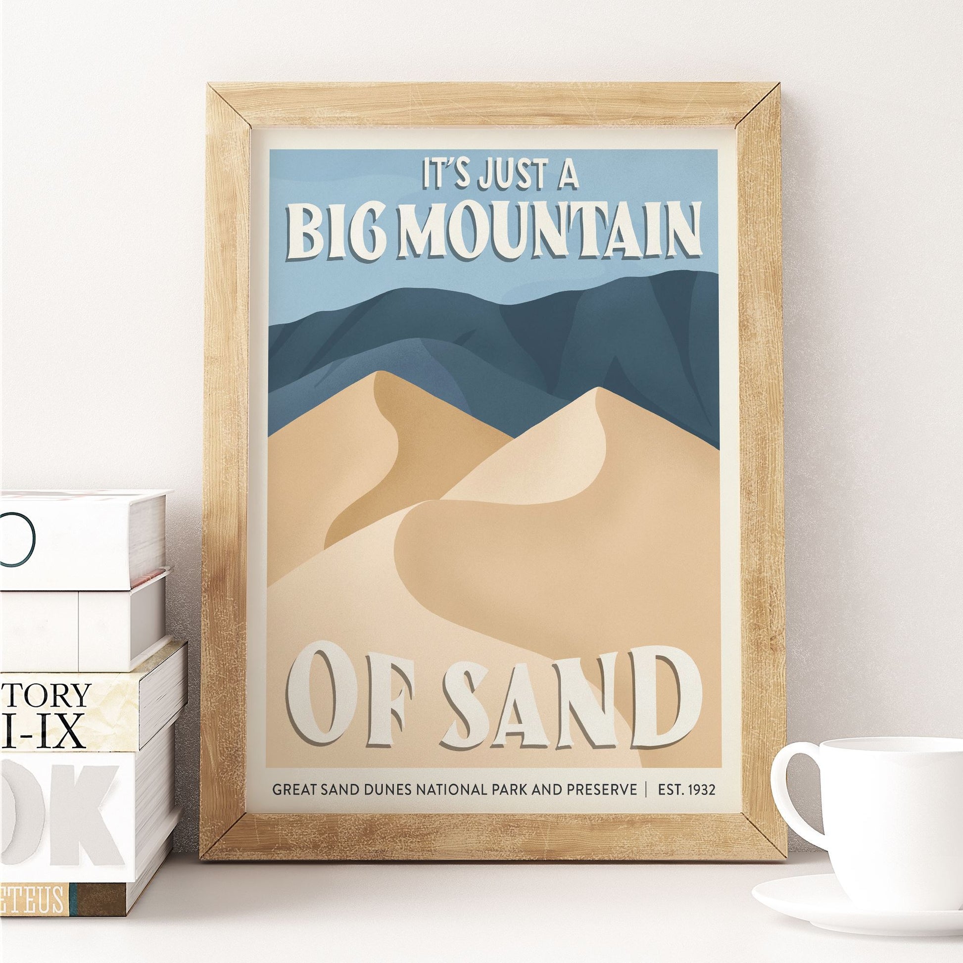 Subpar Parks 8x10 Print - Amber Share Design-Great Sand Dunes--