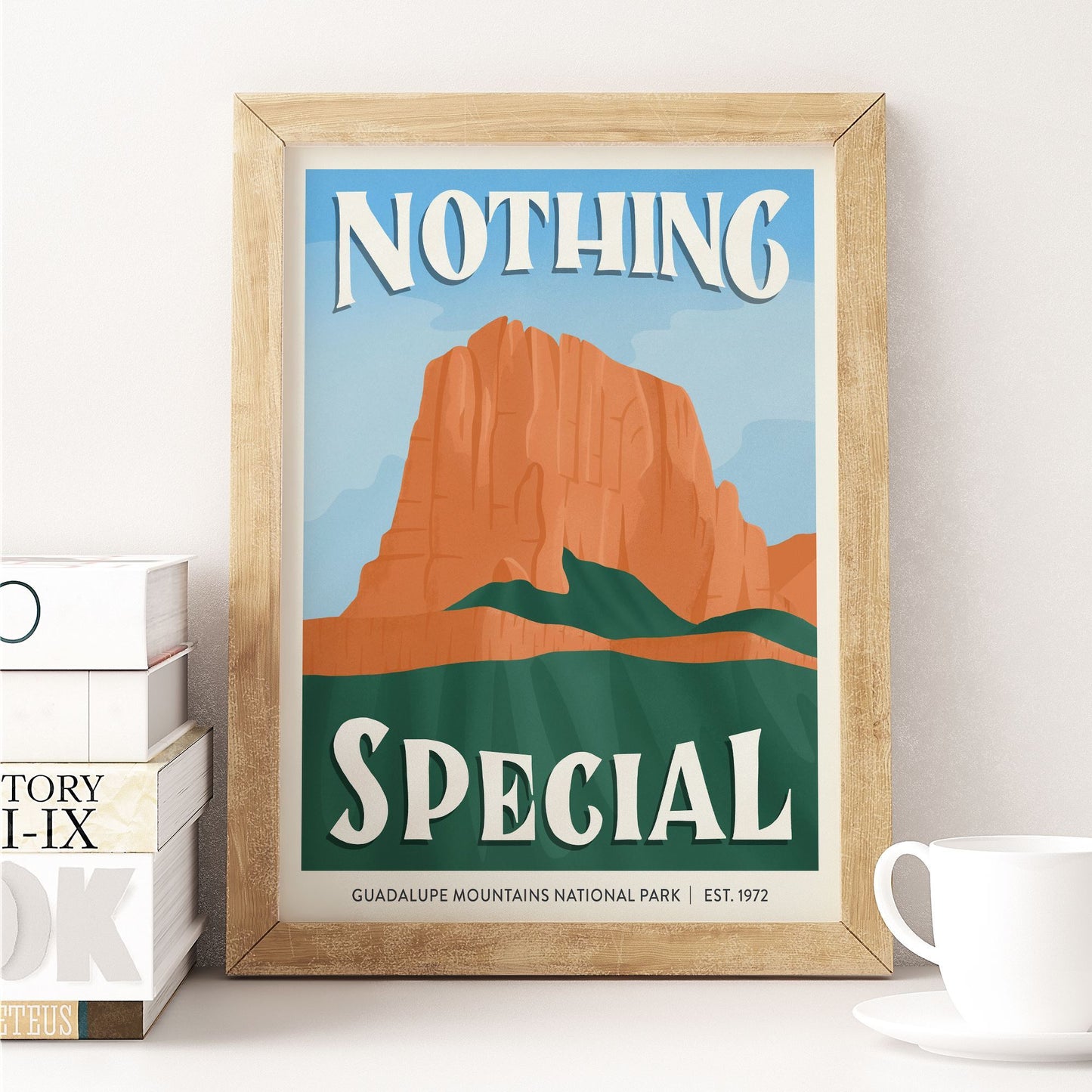 Subpar Parks 8x10 Print - Amber Share Design-Guadalupe Mountains--