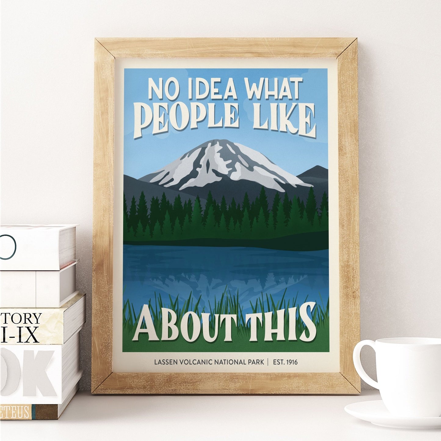 Subpar Parks 8x10 Print - Amber Share Design-Lassen Volcanic--