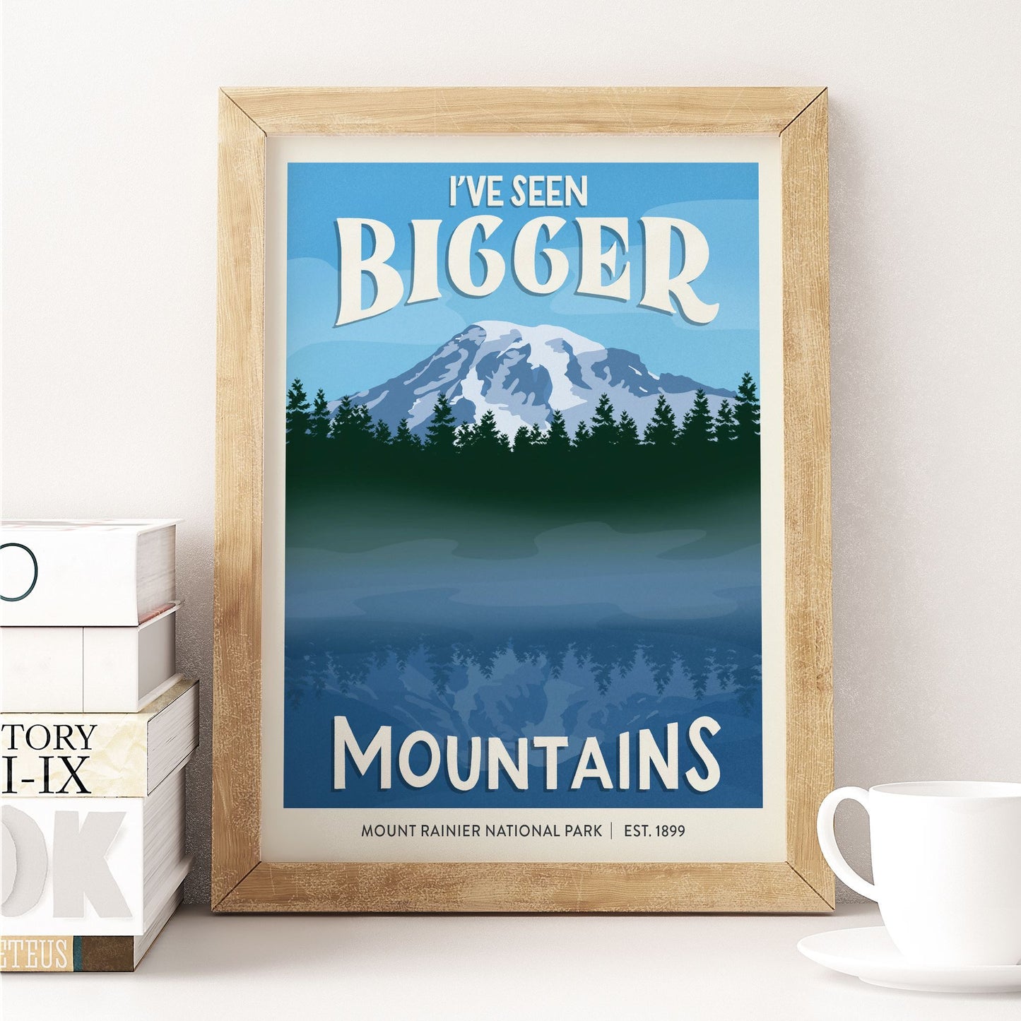 Subpar Parks 8x10 Print - Amber Share Design-Mount Rainier--
