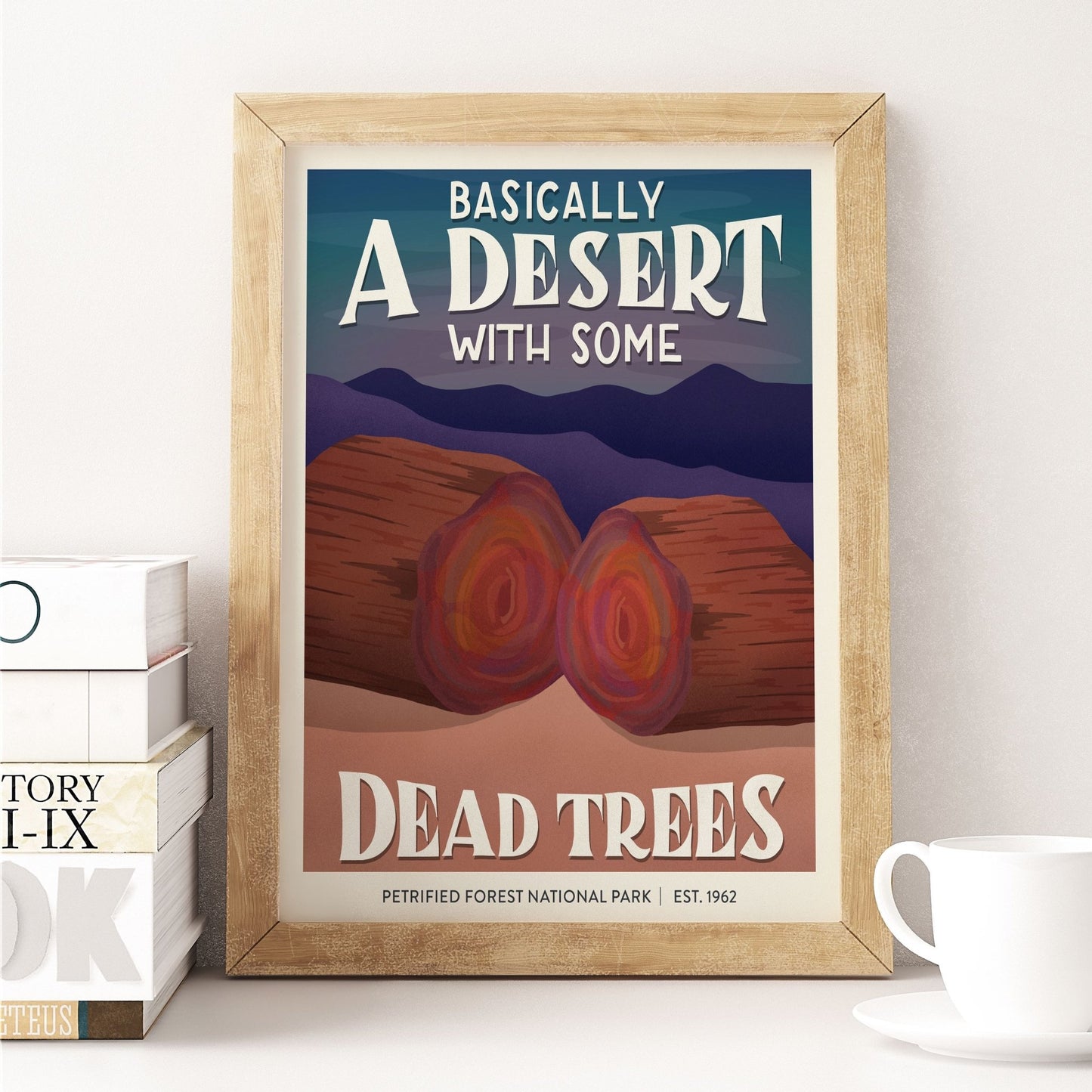 Subpar Parks 8x10 Print - Amber Share Design-Petrified Forest--