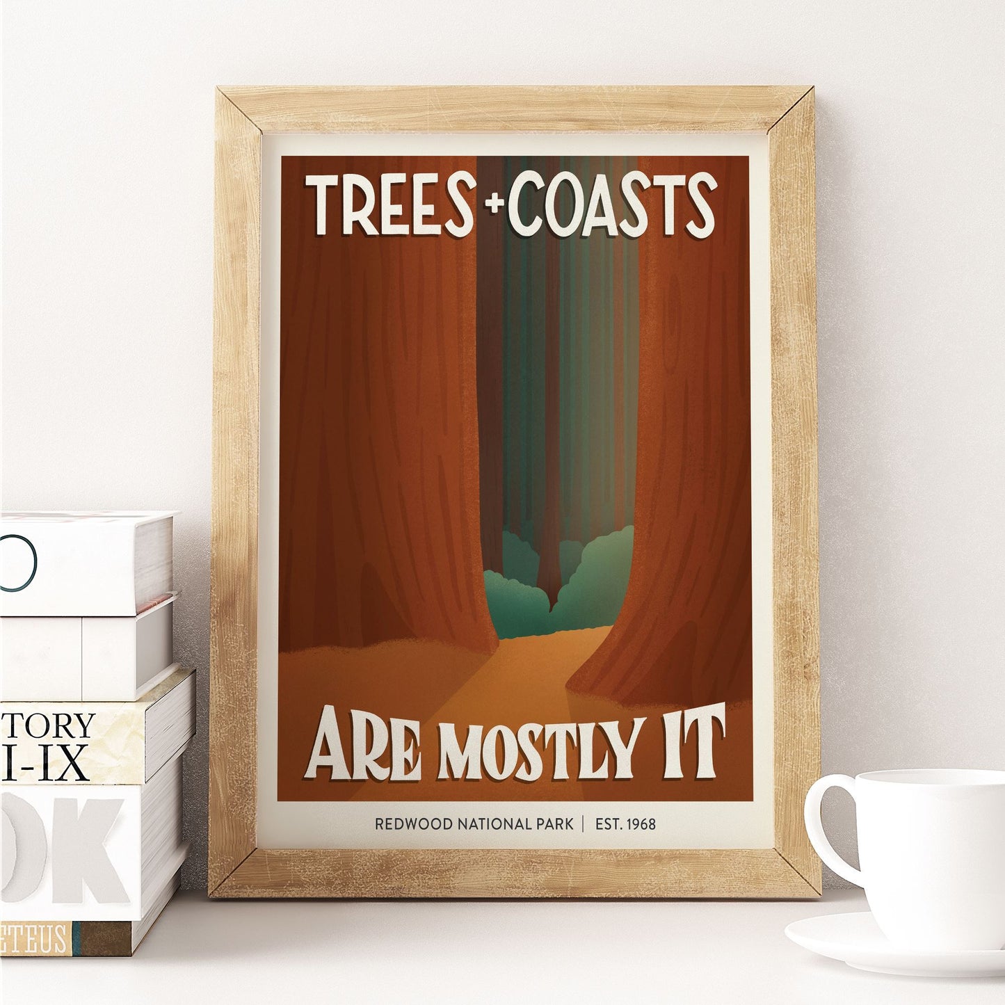 Subpar Parks 8x10 Print - Amber Share Design-Redwood--