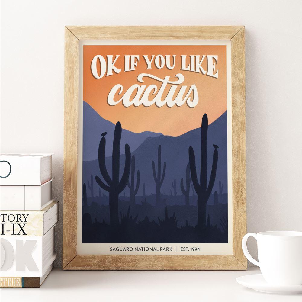 Subpar Parks 8x10 Print - Amber Share Design-Saguaro--