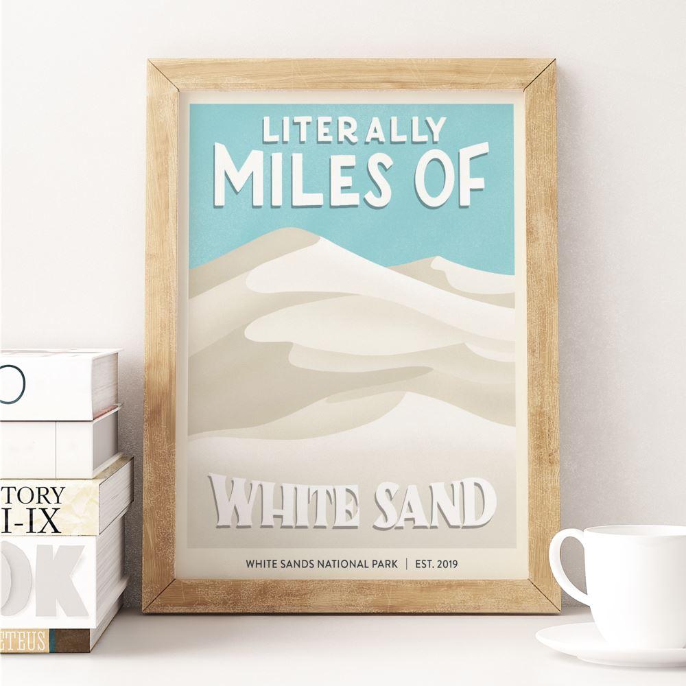 Subpar Parks 8x10 Print - Amber Share Design-White Sands--