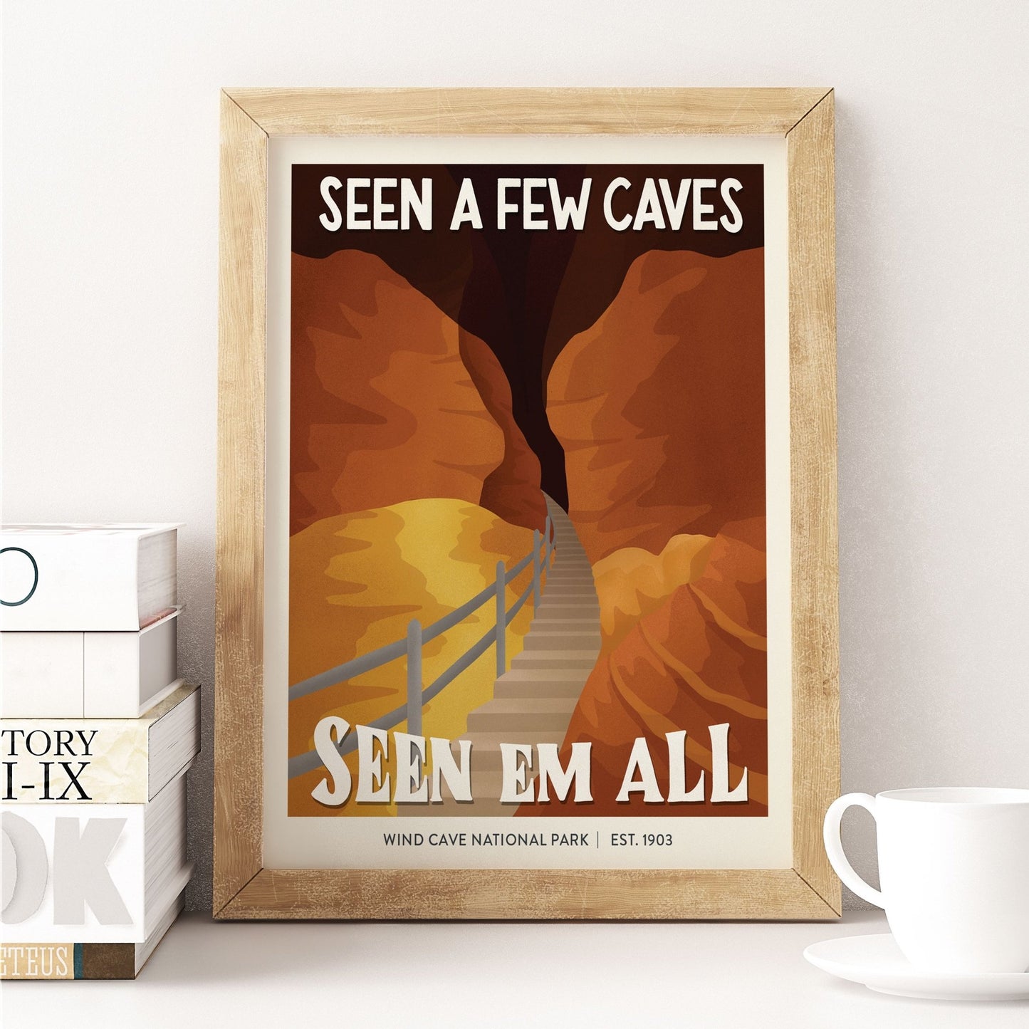 Subpar Parks 8x10 Print - Amber Share Design-Wind Cave--