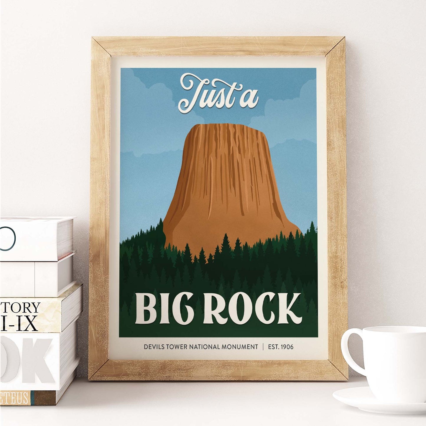 Subpar Parks American Public Lands – 8x10 Prints - Amber Share Design-Devils Tower National Monument