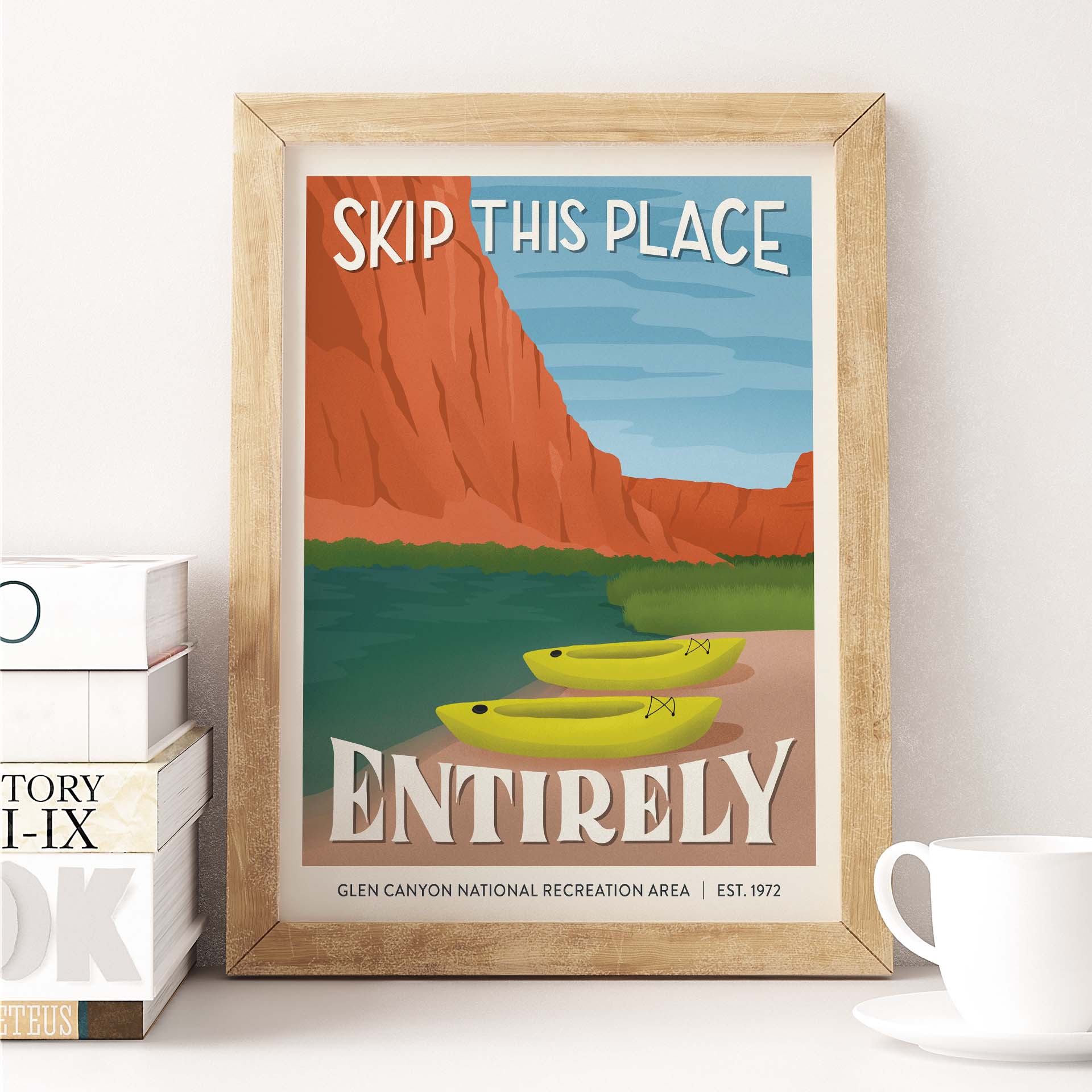 Subpar Parks™ American Public Lands – 8x10 Prints - Amber Share Design-Glen Canyon National Recreation Area--