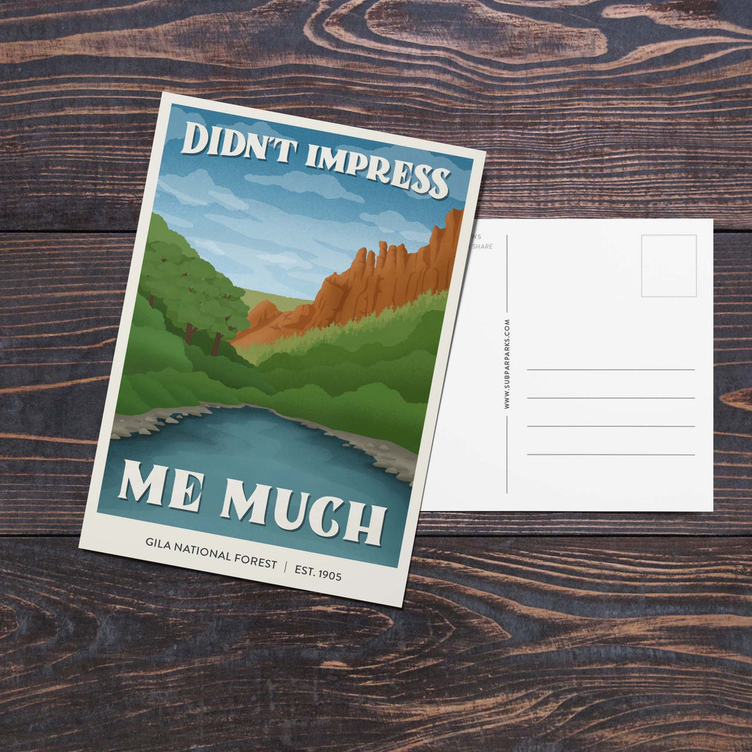 Subpar Parks American Public Lands Postcards - Amber Share Design-Gila National Forest--