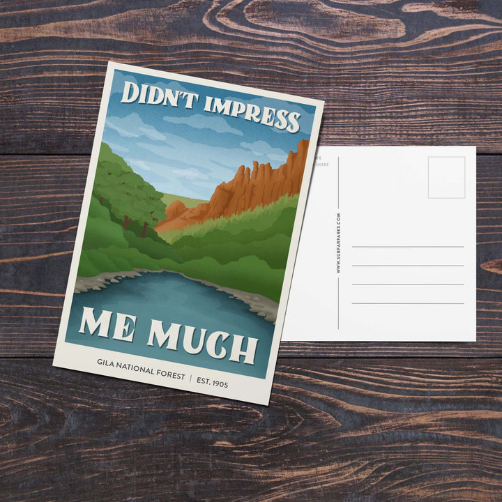 Subpar Parks American Public Lands Postcards - Amber Share Design-Gila National Forest--