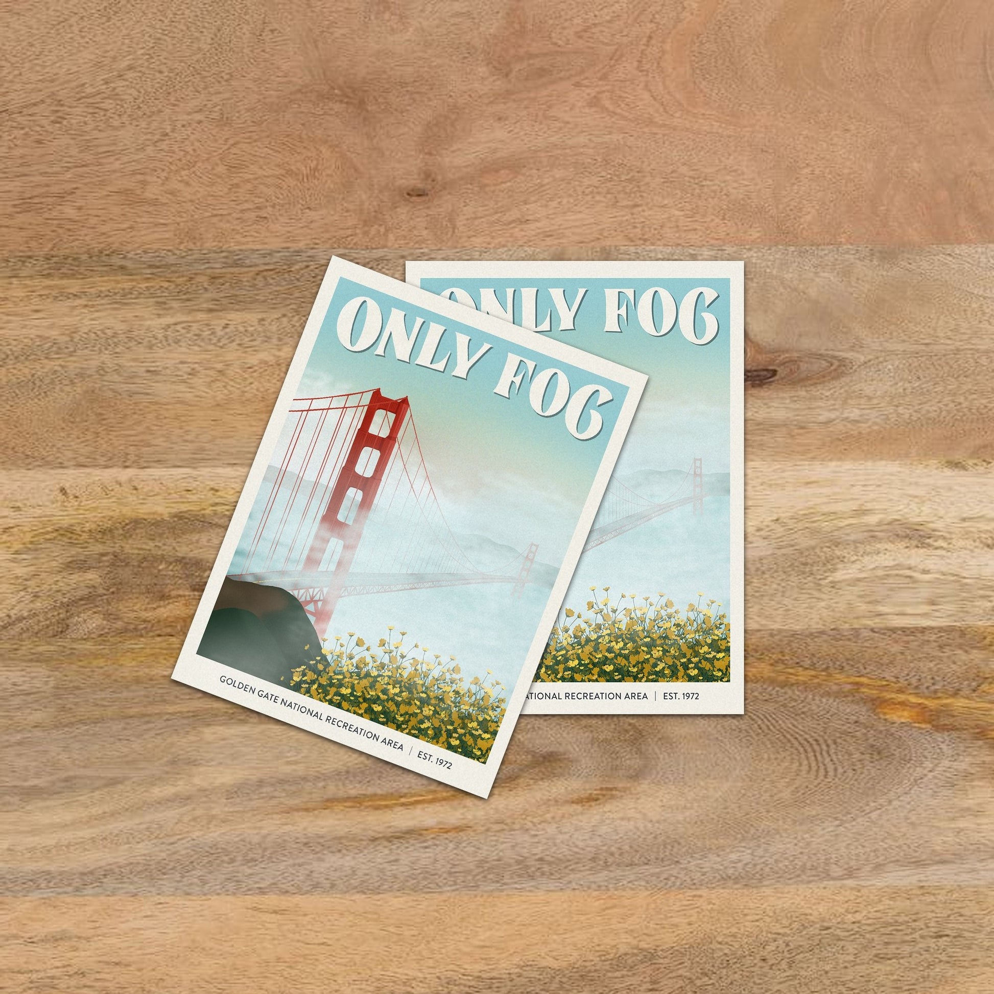 Subpar Parks™ American Public Lands Stickers - Amber Share Design-Golden Gate National Recreation Area--