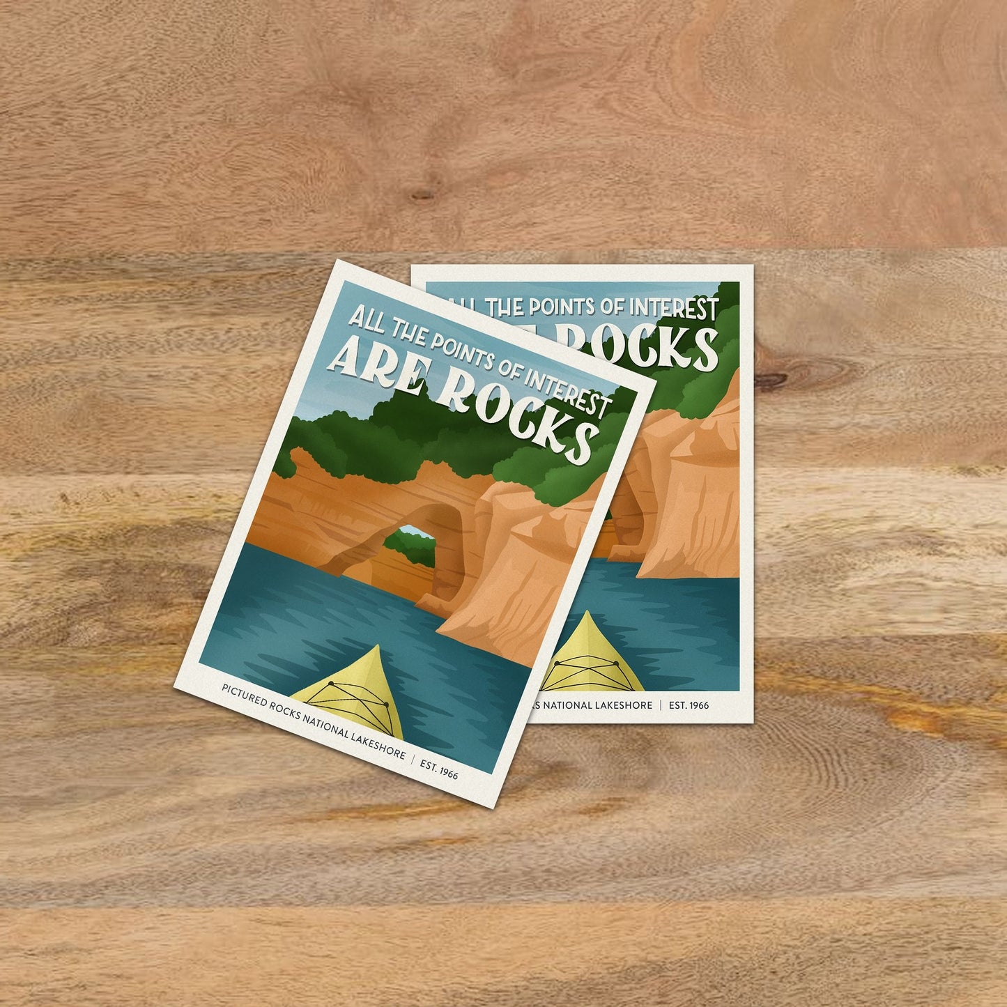 Subpar Parks™ American Public Lands Stickers - Amber Share Design-Pictured Rocks National Lakeshore--