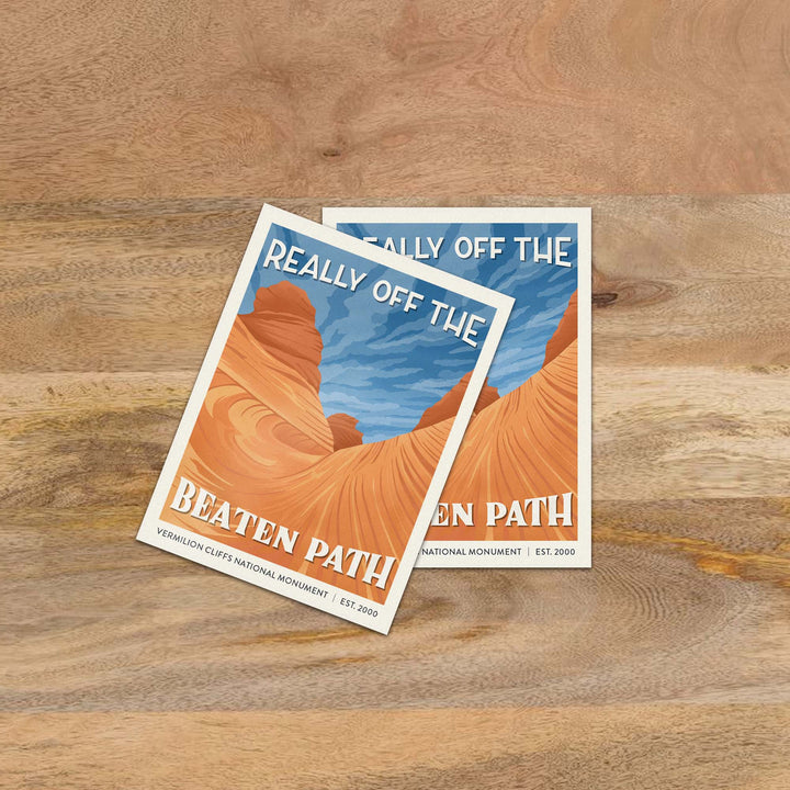 Subpar Parks™ American Public Lands Stickers - Amber Share Design-Vermilion Cliffs National Monument--