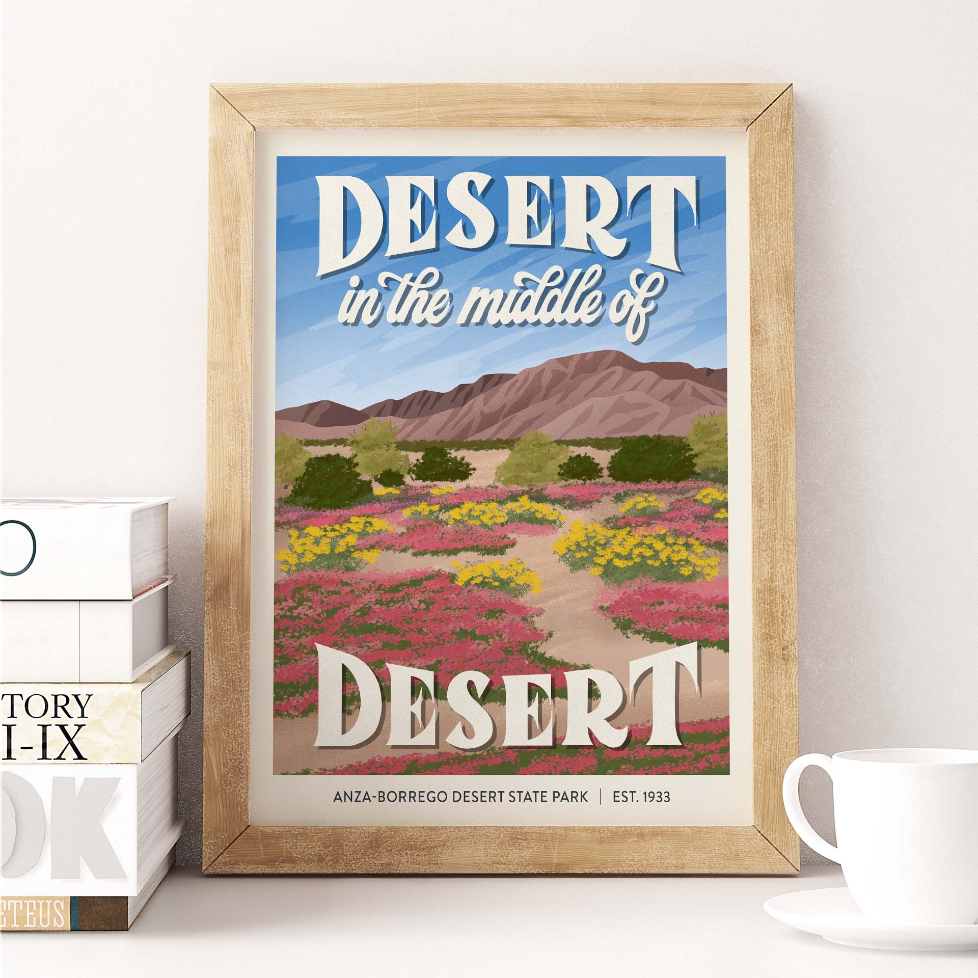 Subpar Parks American State and Local Parks 8x10 Prints - Amber Share Design-Anza-Borrego Desert State Park (CA)--