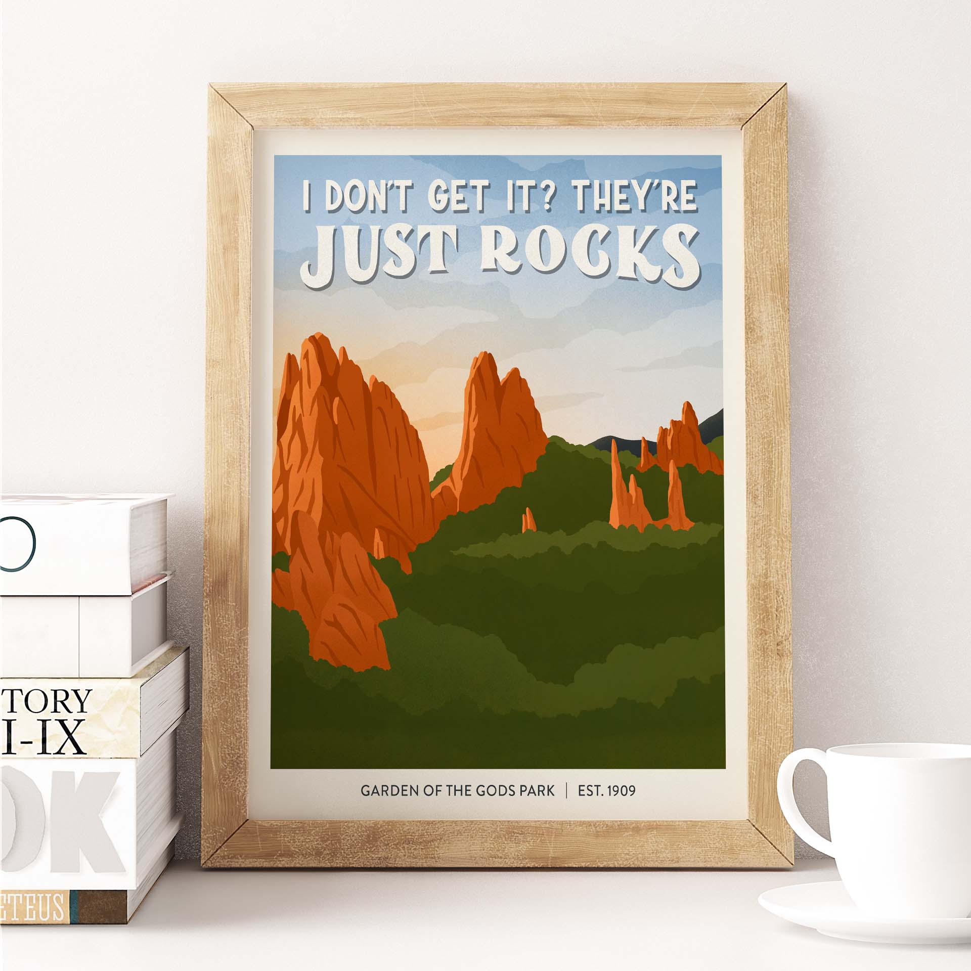 Subpar Parks American State and Local Parks 8x10 Prints - Amber Share Design-Garden of the Gods Park (CO)--