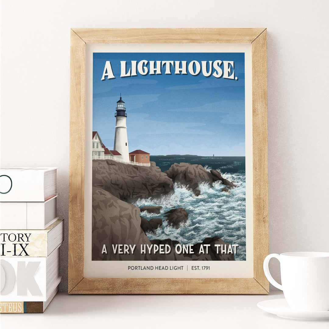 Subpar Parks American State and Local Parks 8x10 Prints - Amber Share Design-Portland Head Light (ME)--