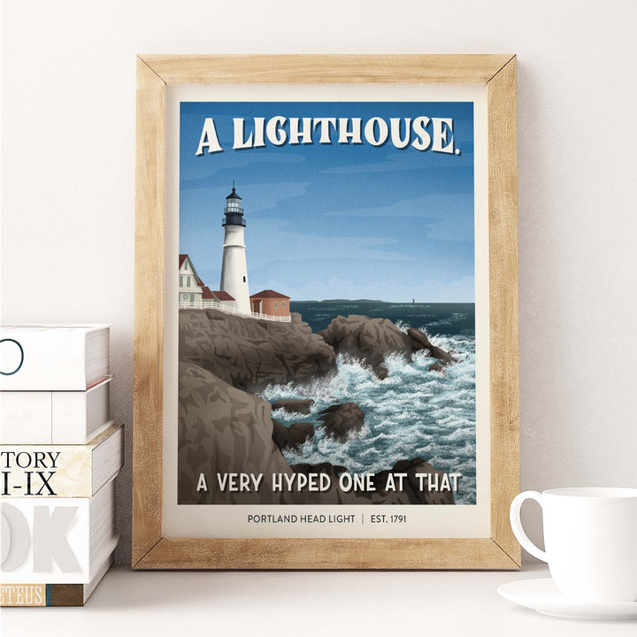 Subpar Parks American State and Local Parks 8x10 Prints - Amber Share Design-Portland Head Light (ME)--