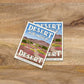Subpar Parks American State & Local Parks Sticker (Singles) - Amber Share Design-Anza-Borrego Desert State Park (CA)--