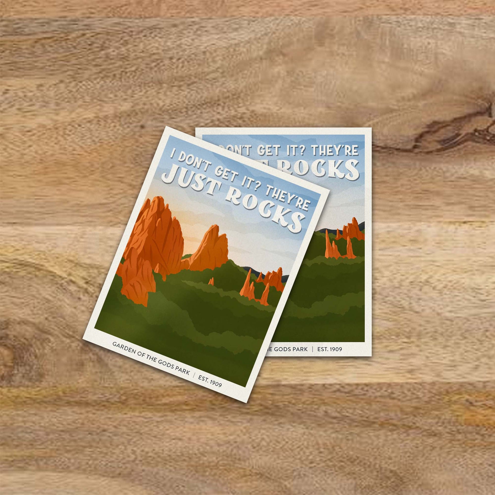 Subpar Parks American State & Local Parks Sticker (Singles) - Amber Share Design-Garden of the Gods Park (CO)--