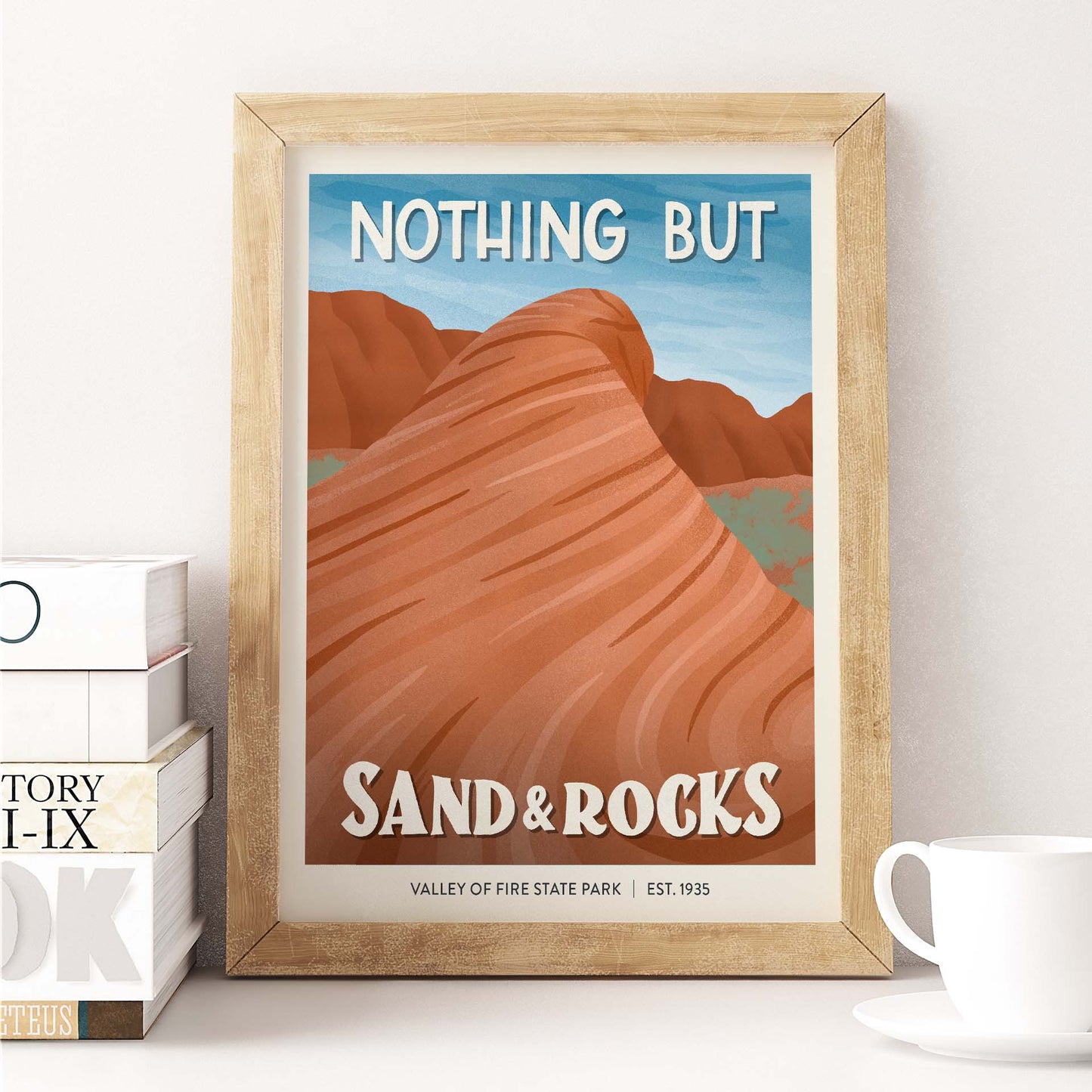 Subpar Parks American State Parks 8x10 Prints - Amber Share Design-Valley of Fire State Park (NV)--