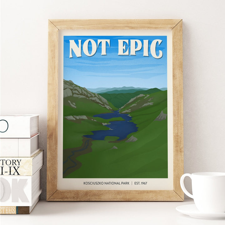 Subpar Parks International Parks - 8x10 Print - Amber Share Design-Kosciuszko National Park (Australia)--