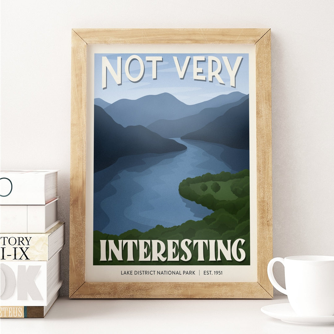 Subpar Parks International Parks - 8x10 Print - Amber Share Design-Lake District National Park (UK)--