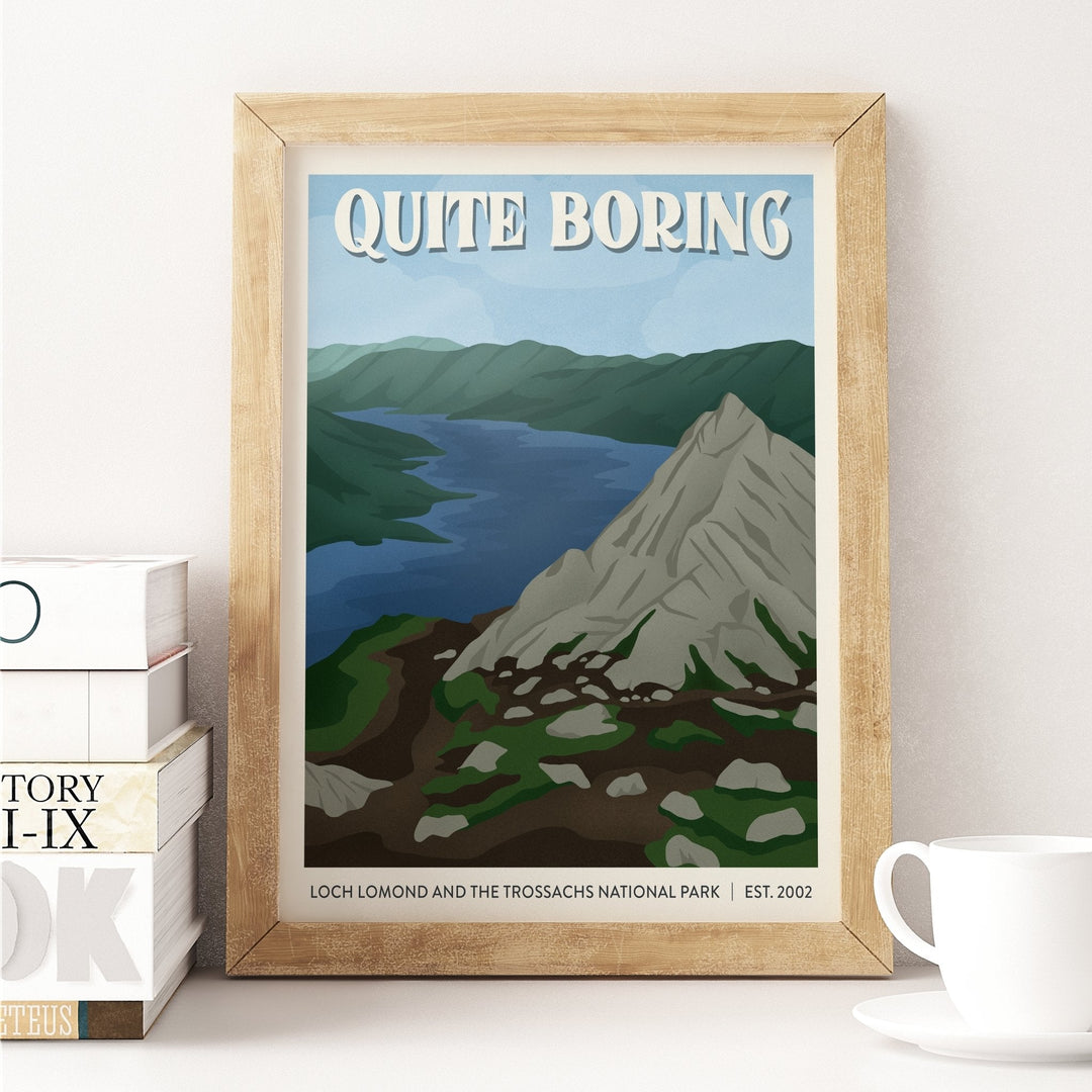 Subpar Parks International Parks - 8x10 Print - Amber Share Design-Loch Lomond and the Trossachs National Park (UK)--