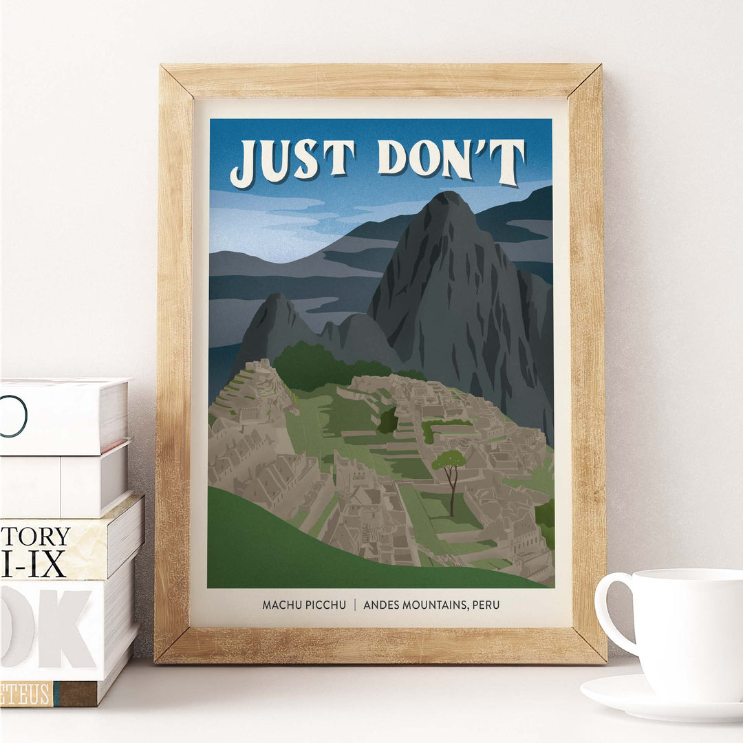 Subpar Parks International Parks - 8x10 Print - Amber Share Design-Machu Picchu (Peru) PREORDER - SHIPS 2/27--