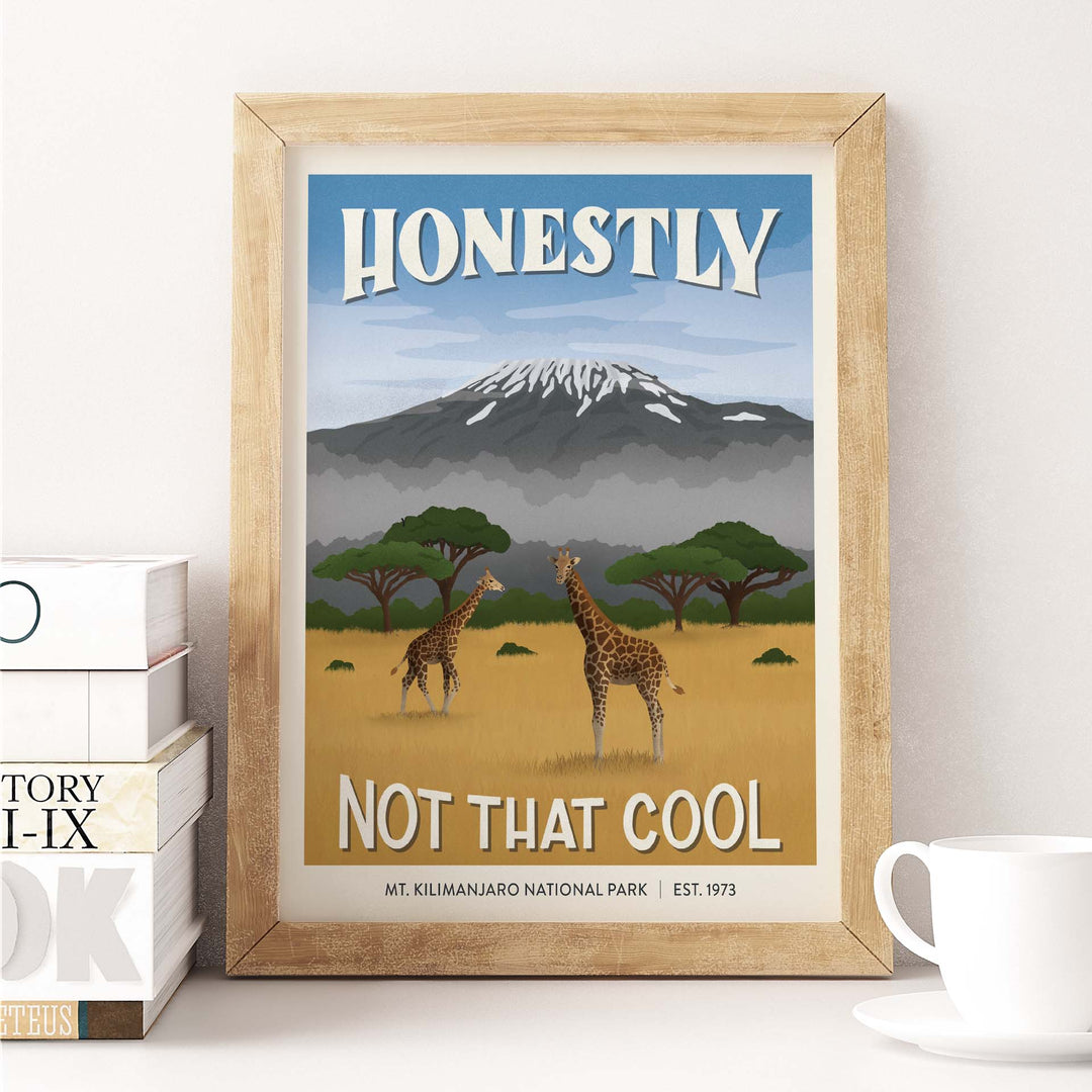 Subpar Parks International Parks - 8x10 Print - Amber Share Design-Mt. Kilimanjaro National Park (Tanzania)--