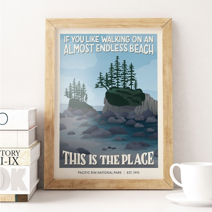Subpar Parks International Parks - 8x10 Print - Amber Share Design-Pacific Rim National Park (Canada)--