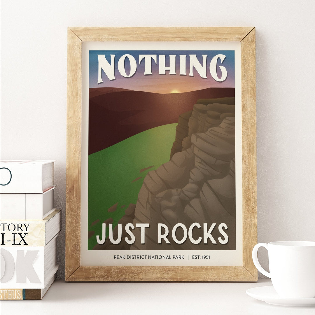 Subpar Parks International Parks - 8x10 Print - Amber Share Design-Peak District National Park (UK)--
