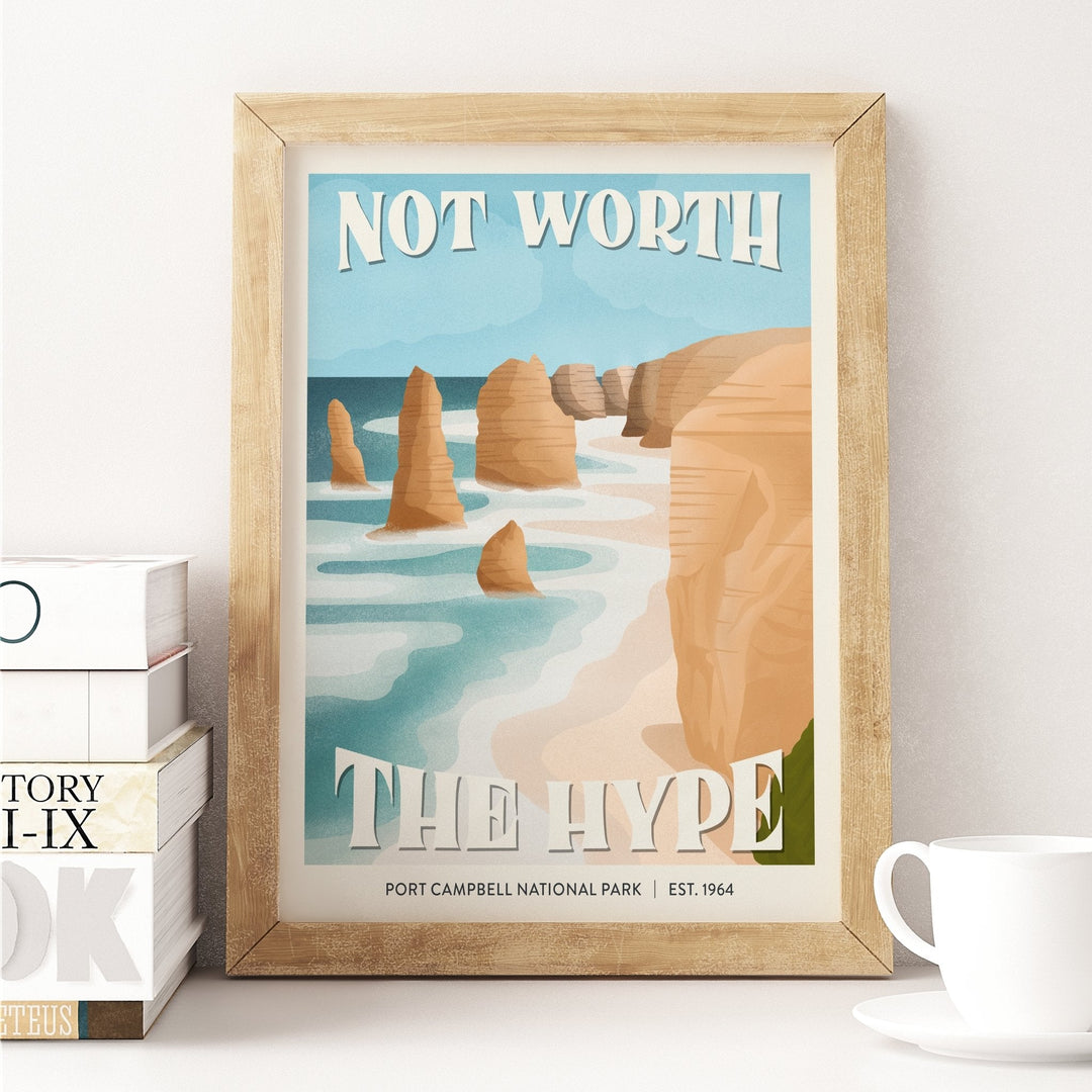 Subpar Parks International Parks - 8x10 Print - Amber Share Design-Port Campbell National Park (Australia)--