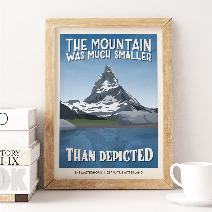 Subpar Parks International Parks - 8x10 Print - Amber Share Design-The Matterhorn (Switzerland)