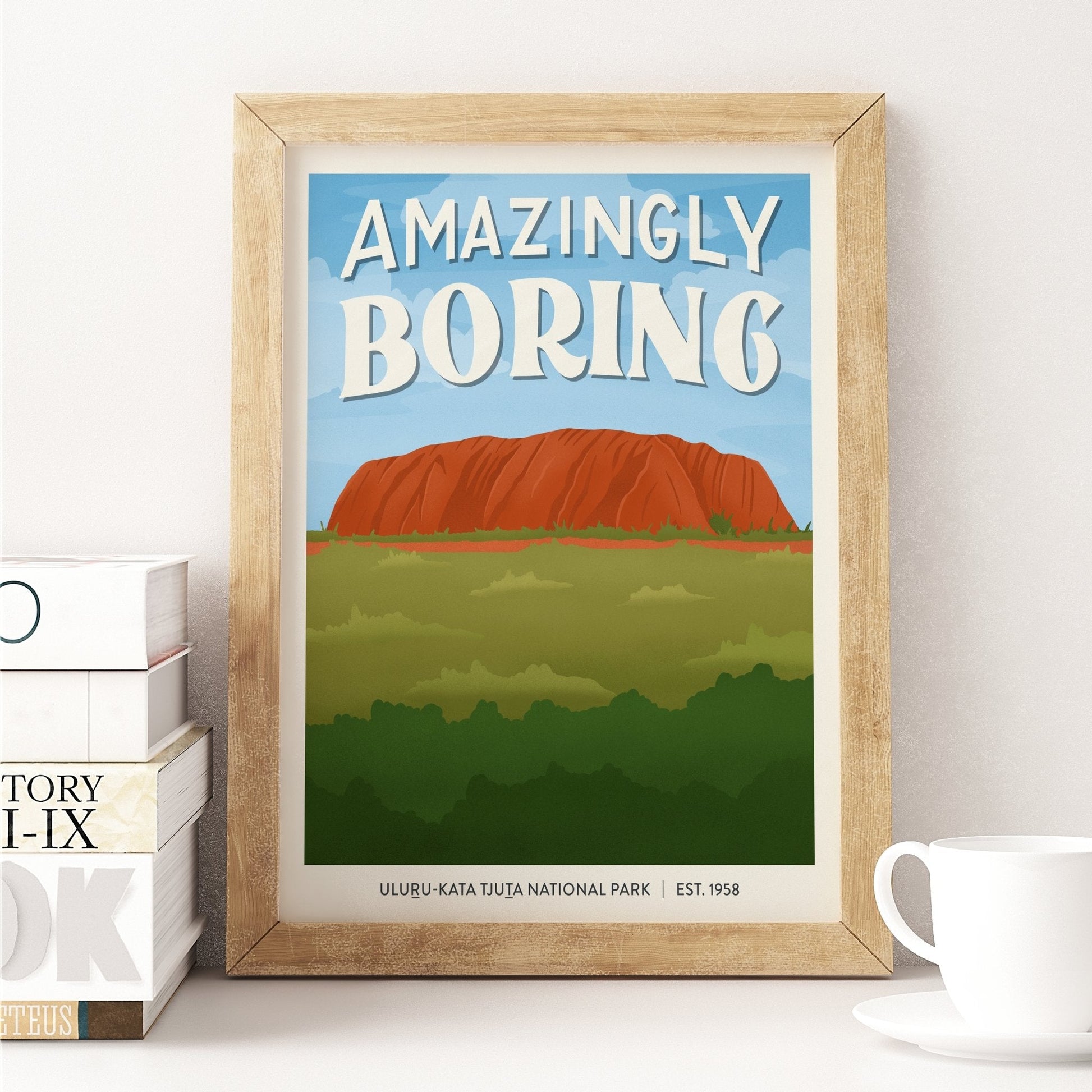 Subpar Parks International Parks - 8x10 Print - Amber Share Design-Uluru-Kata Tjuta National Park (Australia)--