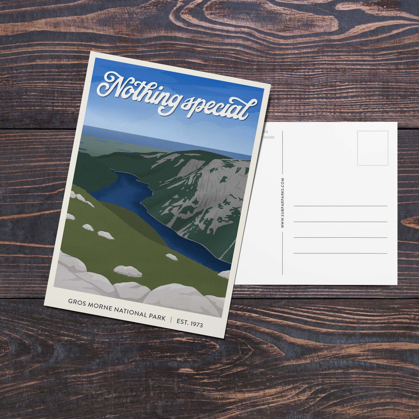 Subpar Parks International Parks - Postcard - Amber Share Design-Gros Morne National Park (Canada)