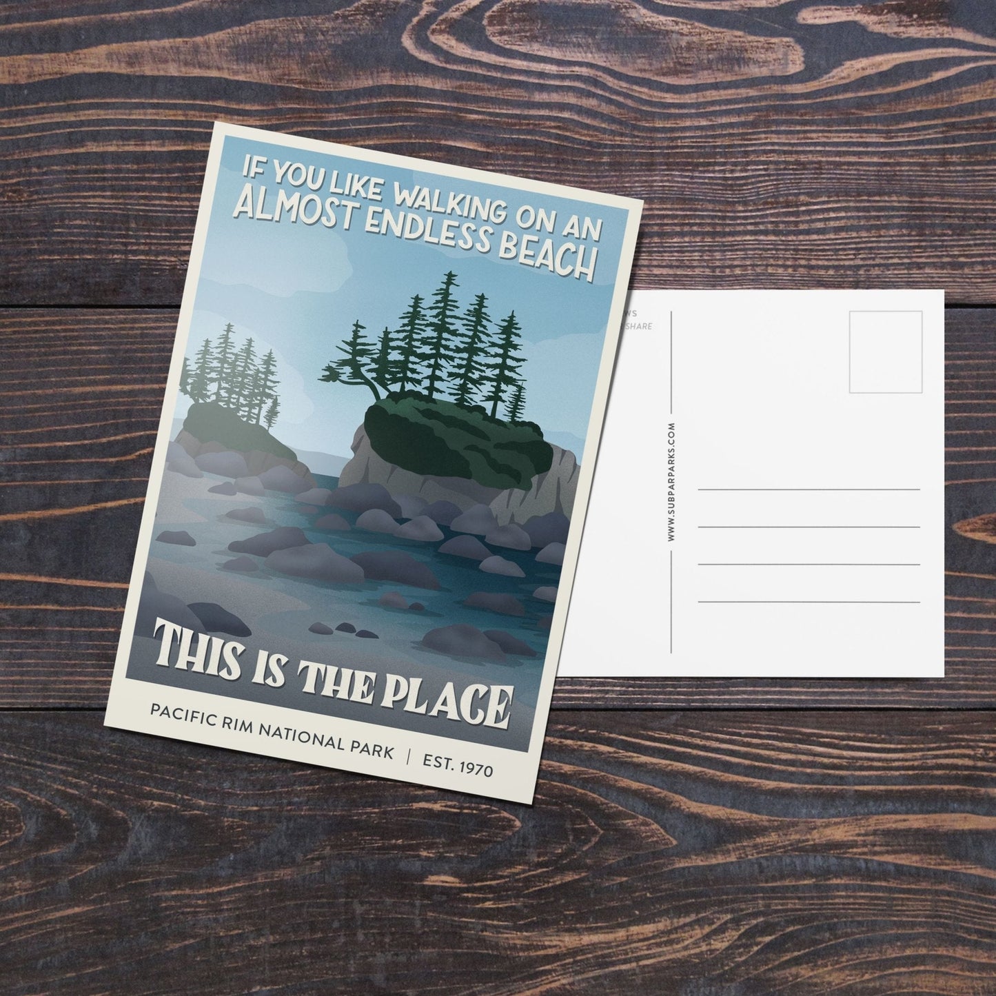 Subpar Parks International Parks - Postcard - Amber Share Design-Pacific Rim National Park (Canada)--