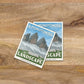 Subpar Parks International Parks - Sticker - Amber Share Design-Tre Cime Natural Park (The Dolomites, Italy) PREORDER ships 9/15--