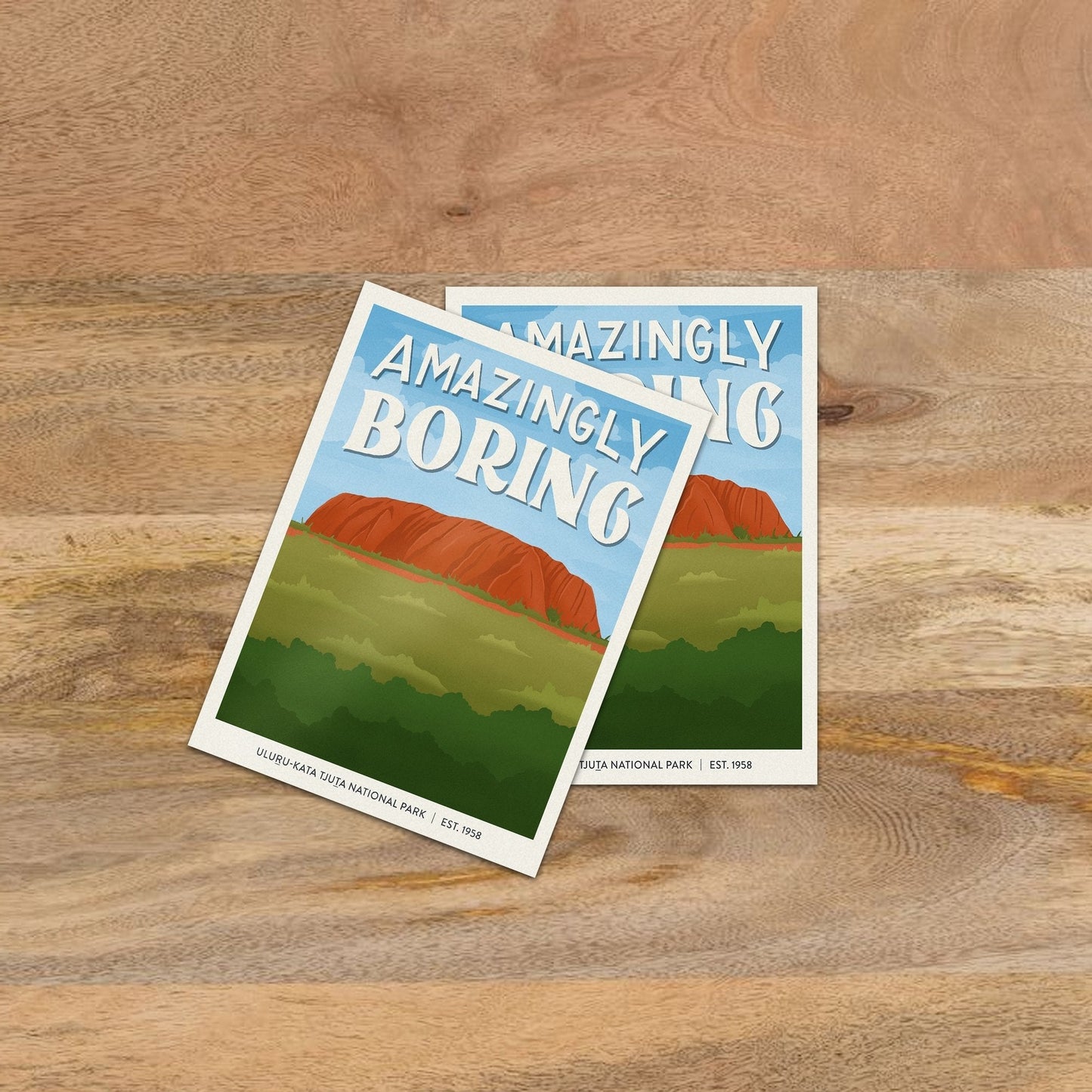 Subpar Parks International Parks - Sticker - Amber Share Design-Uluru-Kata Tjuta National Park (Australia)--