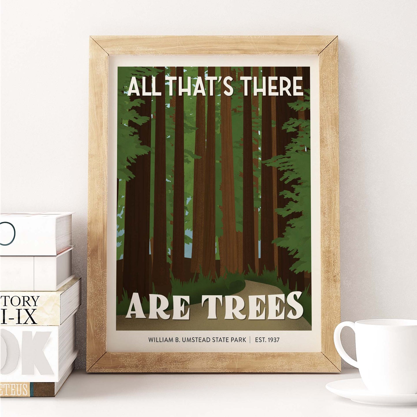 Subpar Parks™ North Carolina State Parks 8x10 Prints - Amber Share Design-William B. Umstead State Park--