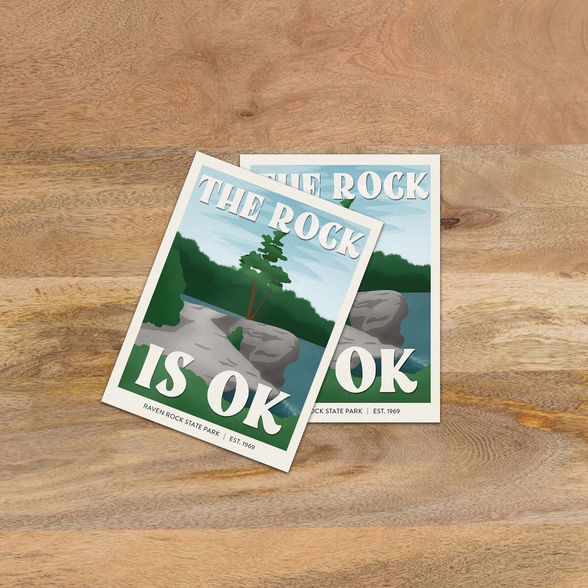 Subpar Parks™ North Carolina State Parks Stickers - Amber Share Design-Raven Rock State Park--
