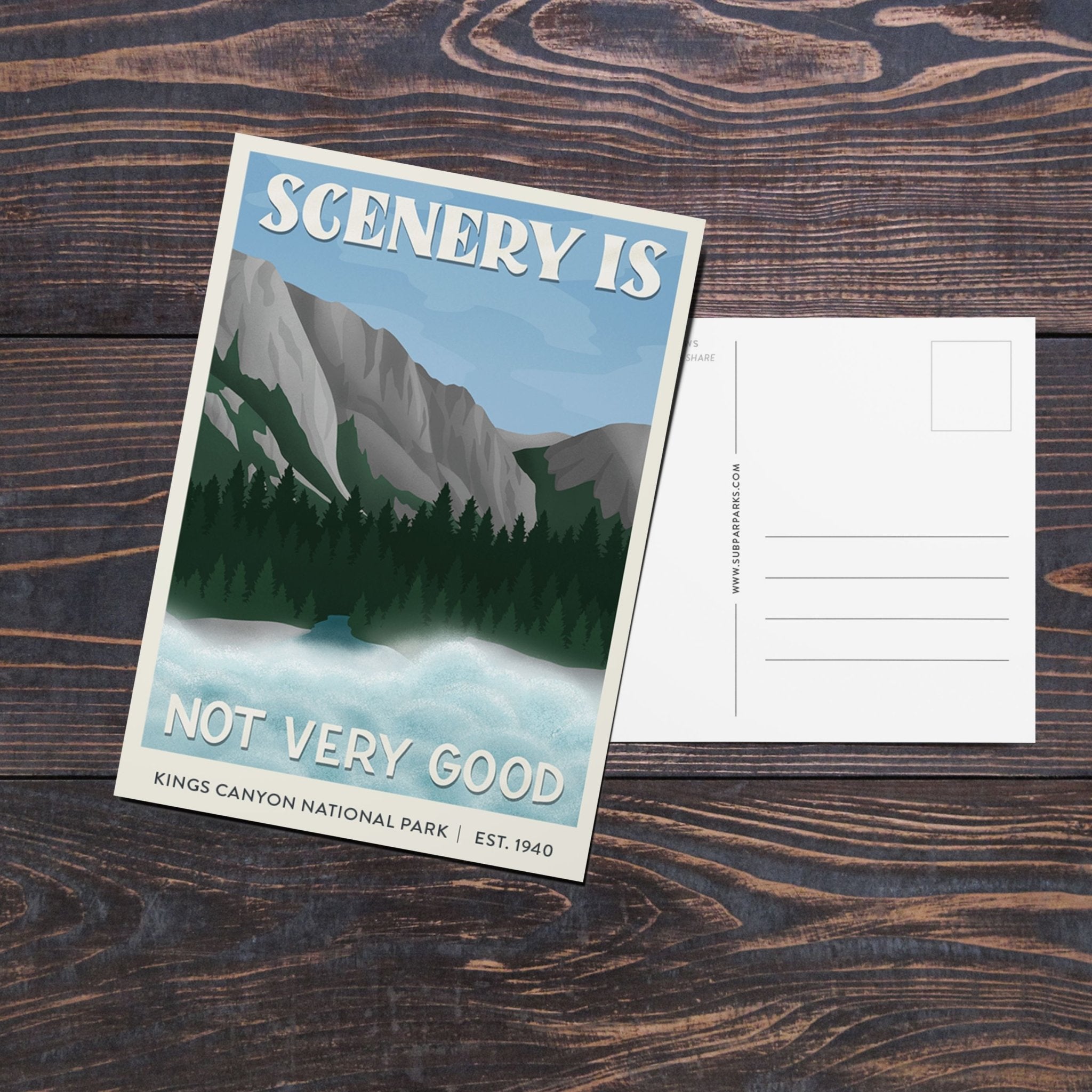 Subpar Parks™ Illustrated National Park Postcard (SINGLES) – Amber