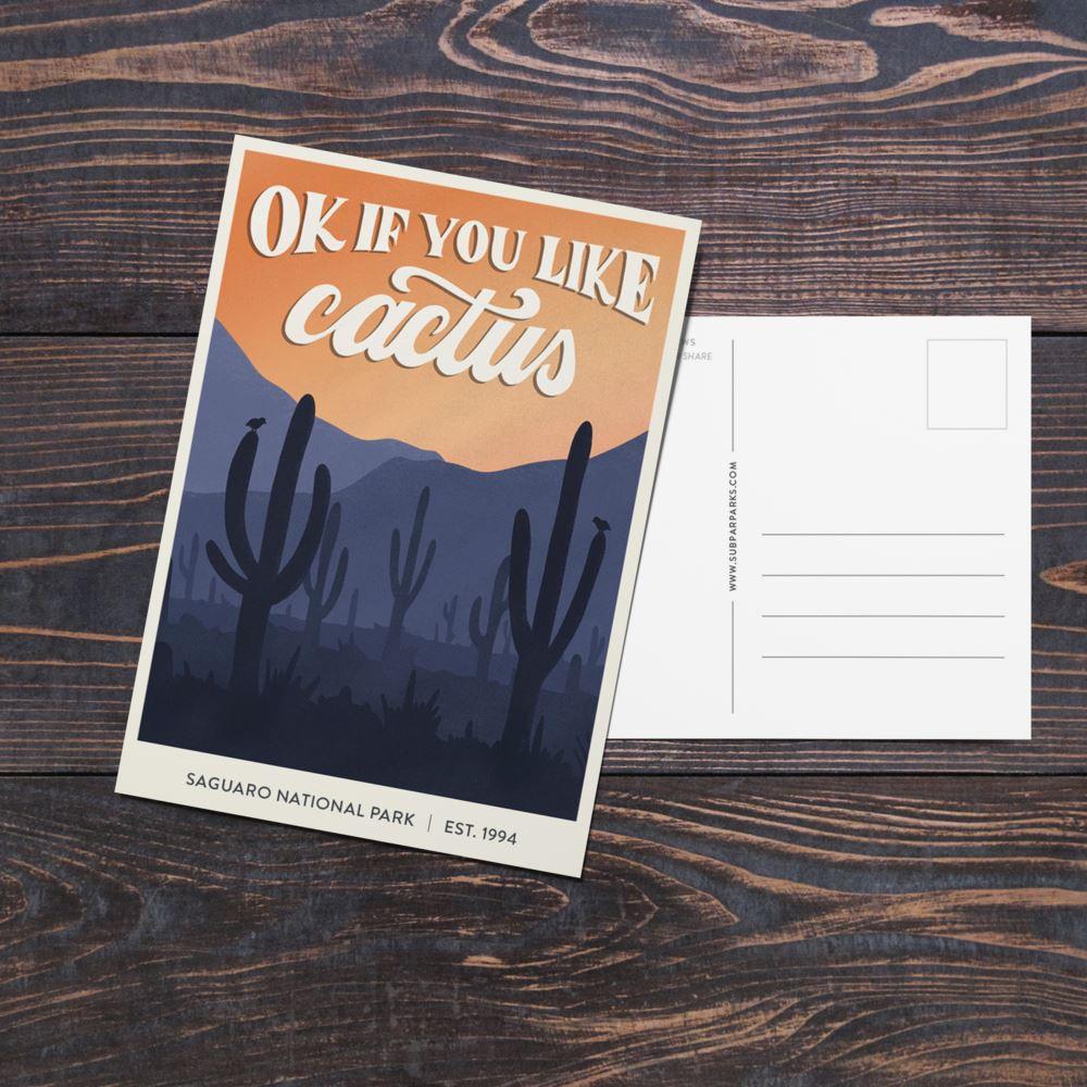 Subpar Parks Postcard (SINGLES) - Amber Share Design-Saguaro--
