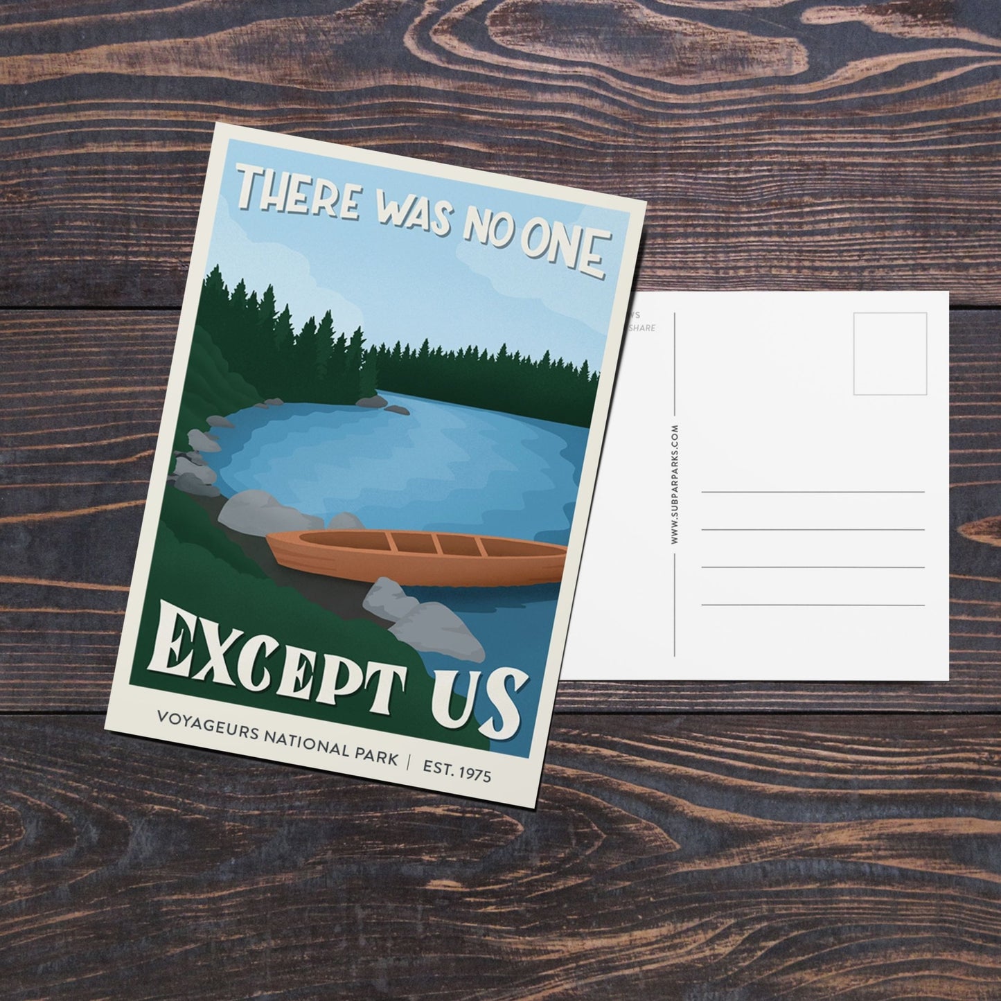 Subpar Parks Postcard (SINGLES) - Amber Share Design-Voyageurs--