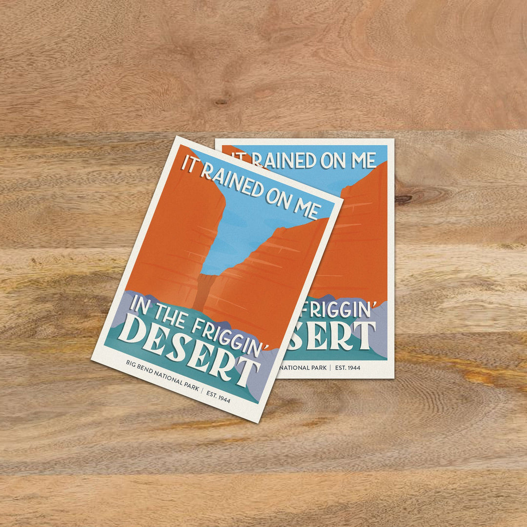 Subpar Parks Sticker (SINGLES) - Amber Share Design-Big Bend--