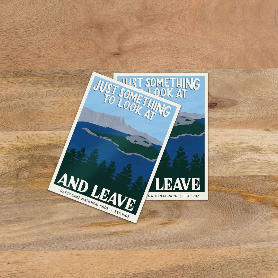 Subpar Parks Sticker (SINGLES) - Amber Share Design-Crater Lake--