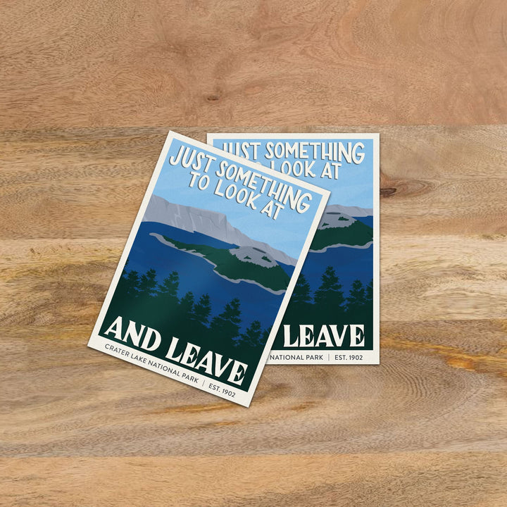 Subpar Parks Sticker (SINGLES) - Amber Share Design-Crater Lake--