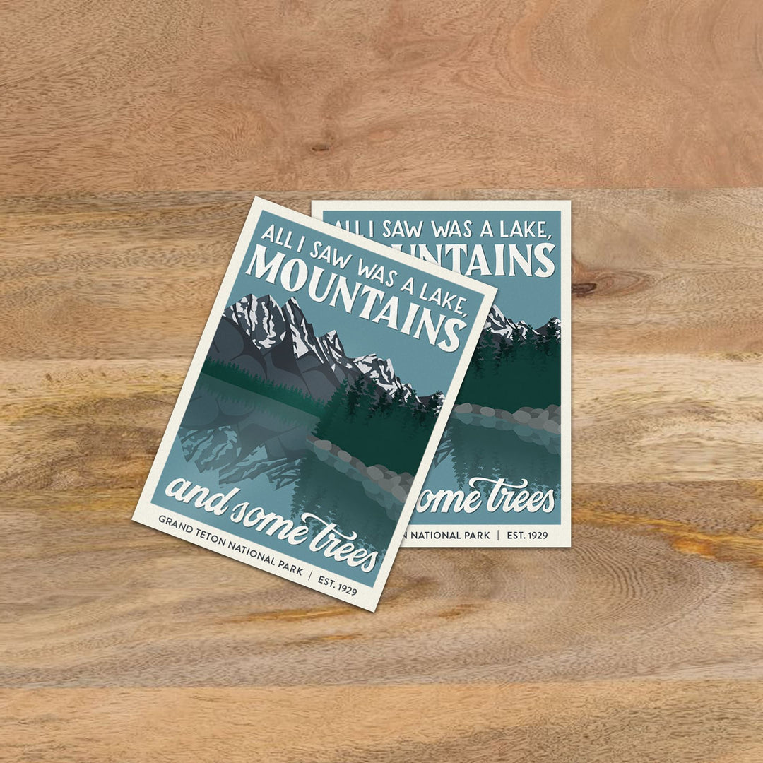 Subpar Parks Sticker (SINGLES) - Amber Share Design-Grand Teton--