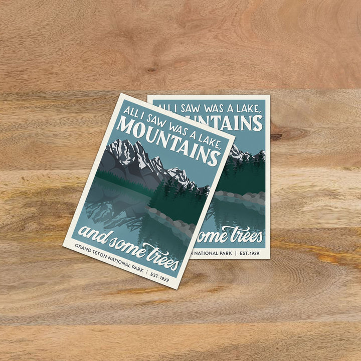 Subpar Parks Sticker (SINGLES) - Amber Share Design-Grand Teton--
