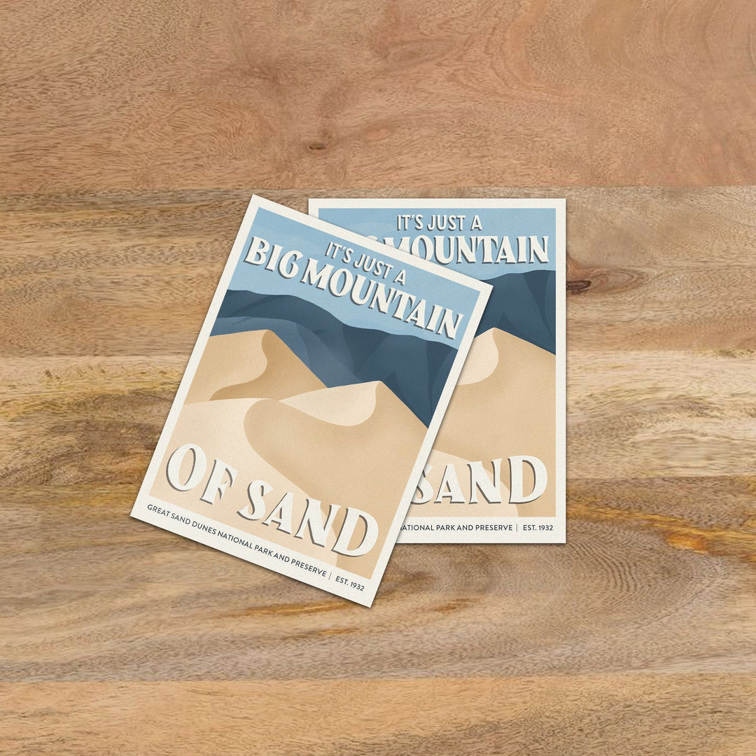 Subpar Parks Sticker (SINGLES) - Amber Share Design-Great Sand Dunes--