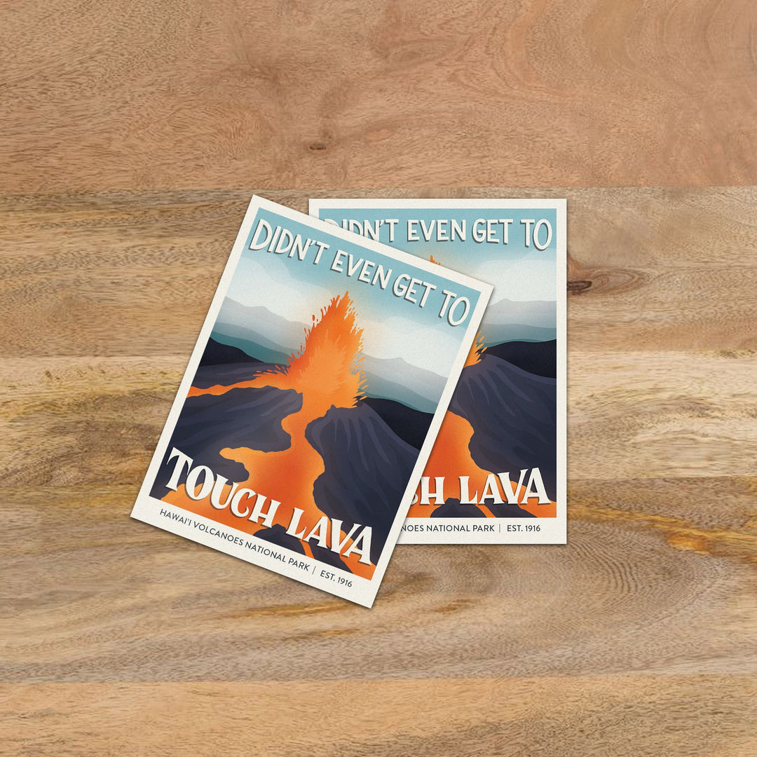 Subpar Parks Sticker (SINGLES) - Amber Share Design-Hawai'i Volcanoes--