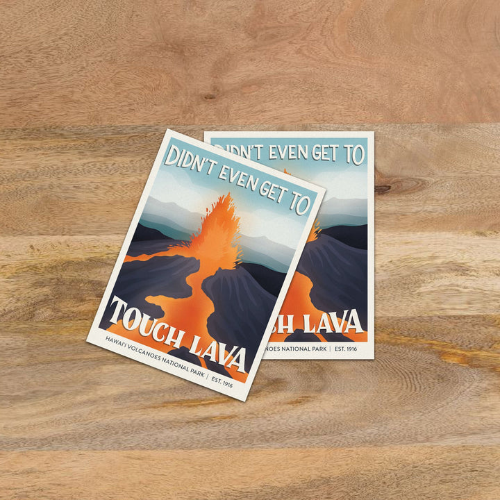 Subpar Parks Sticker (SINGLES) - Amber Share Design-Hawai'i Volcanoes--